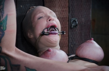 Busty MILF Rain Degrey suffers immensely while being masturbated in bondage